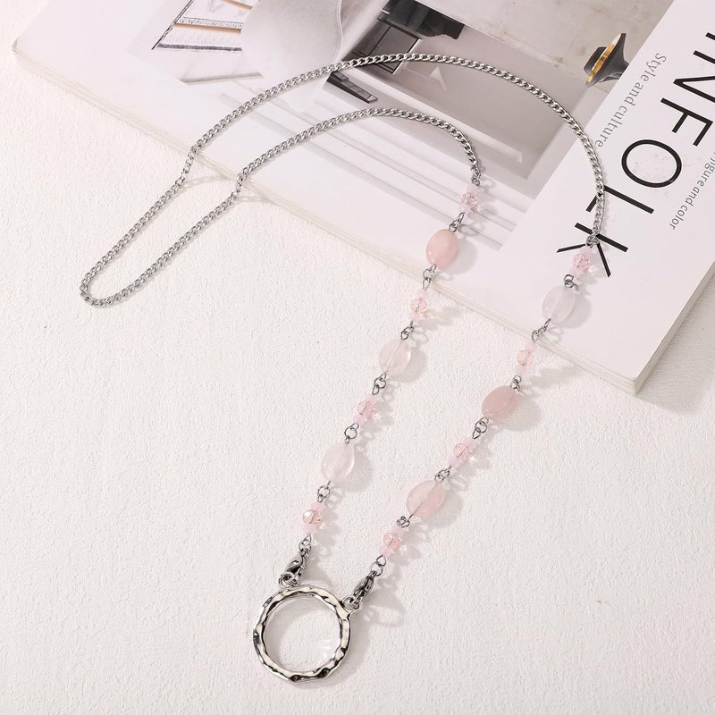 Hongeely Glasses Holder Chain Loop Eyeglasses Necklace Ring for Women Reading Glasses Sunglasses Necklace for Men - Image 2